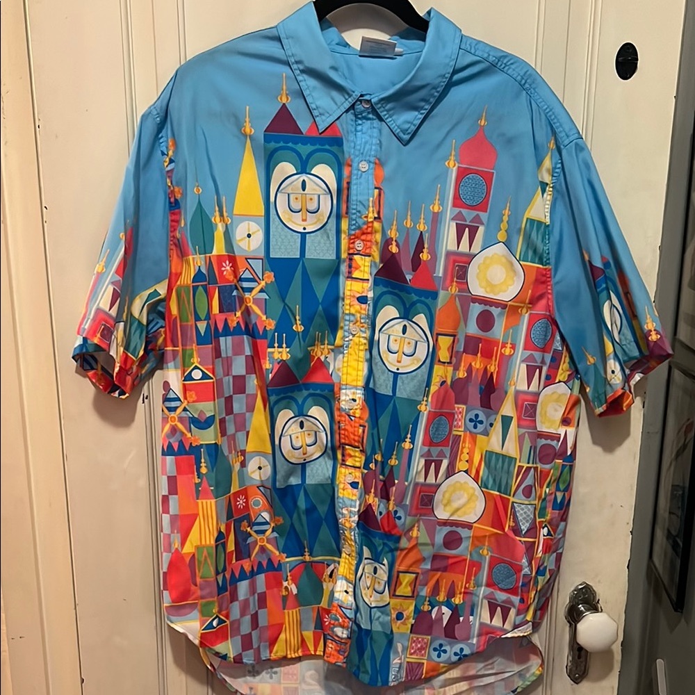 Disney It’s A Small World Button Down